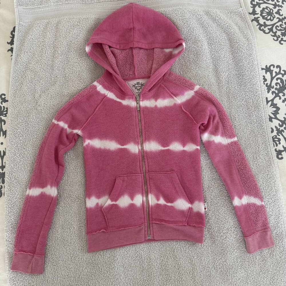 T2Love Girls Pink Tie-Dye Hoodie Sweatshirt sz 8